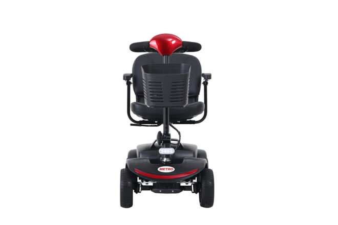Four wheels Compact Travel Mobility Scooter with 300W Motor for Adult-300lbs, RED - Image 7