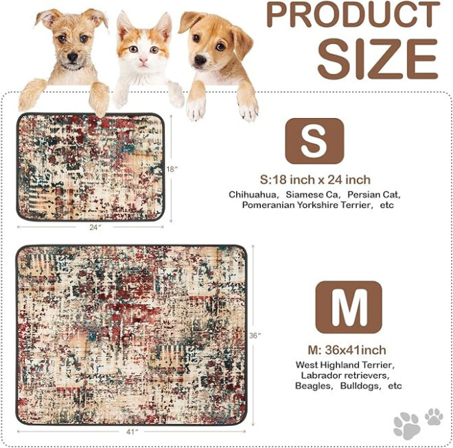 Qeils Washable Pee Pads for Dogs, 2 Pack Reusable Puppy Pads 18"x24" Super Absorbent Leakproof Dog Training Pads, Non-Slip Potty Pads for Floor, Crate,Couch, Whelping Pads Litter Mat Puppy Supplies - Image 5