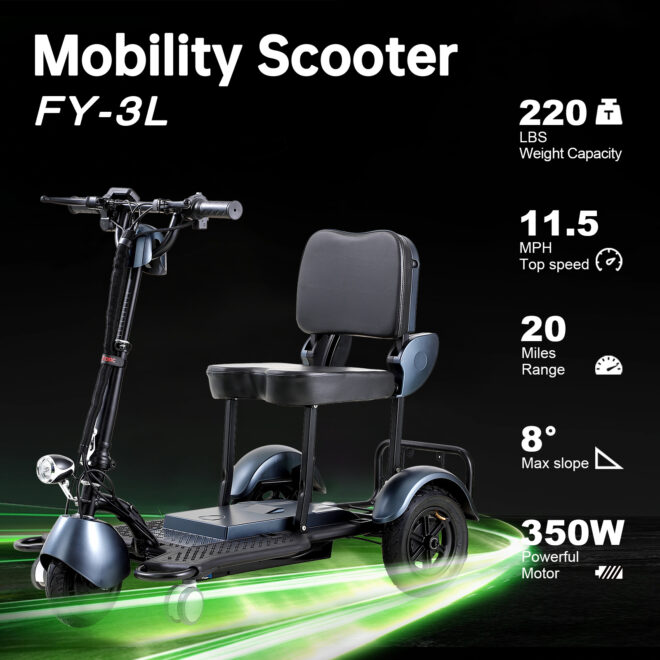Foldable electric mobility scooter - Image 3