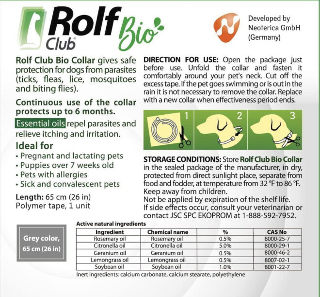 Natural Flea Tick Collar for Dogs 6 Months Control of Best Prevention Safe Treatment Anti Fleas and Ticks Essential Oil Repellent 1 Pack 2 Count - Image 2