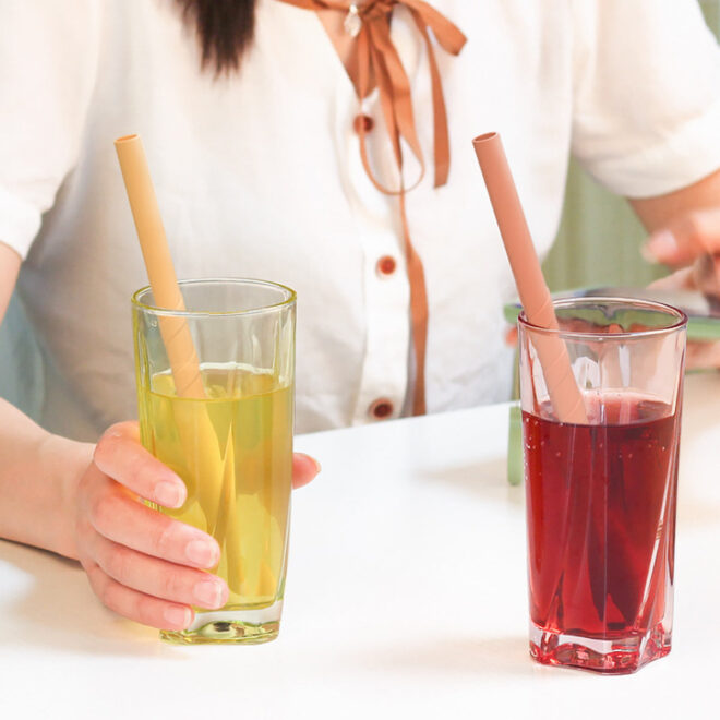 Eco Safe 8 In 1 Silicon Reusable Straws For HOT/COLD Drinks - Image 5