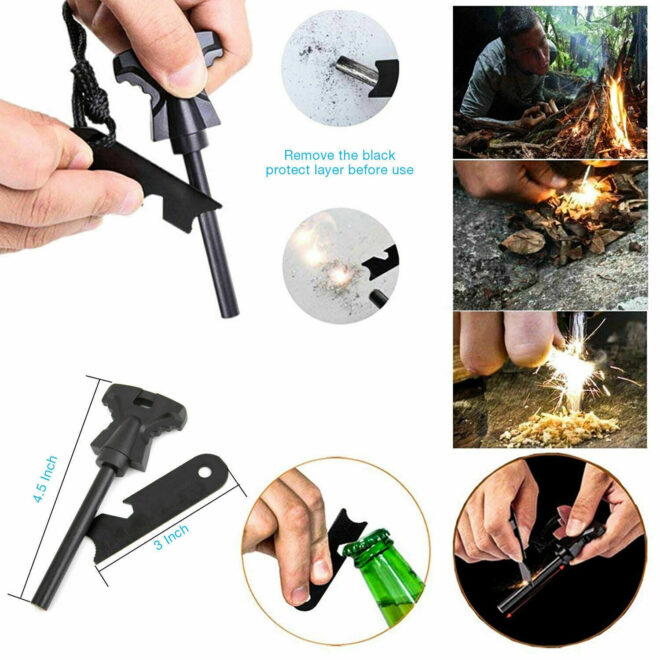 14 in 1 Outdoor Emergency Survival Gear Kit Camping Tactical Tools SOS EDC Case - Image 11