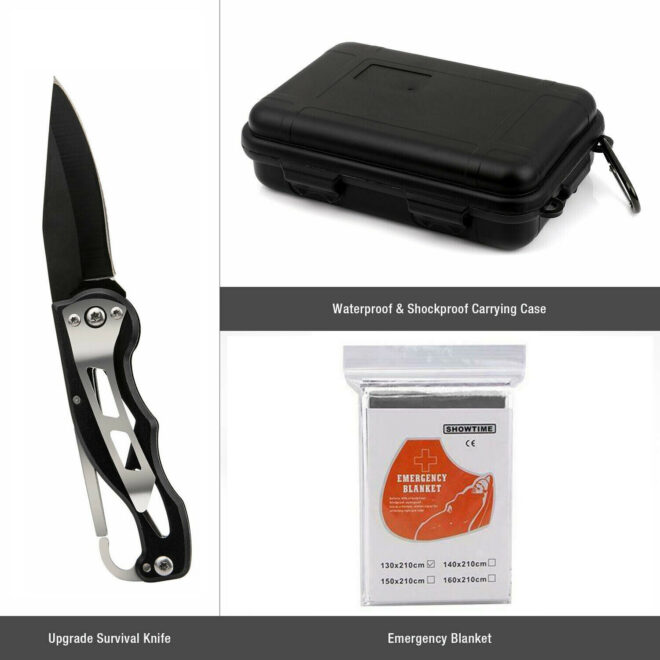 14 in 1 Outdoor Emergency Survival Gear Kit Camping Tactical Tools SOS EDC Case - Image 5