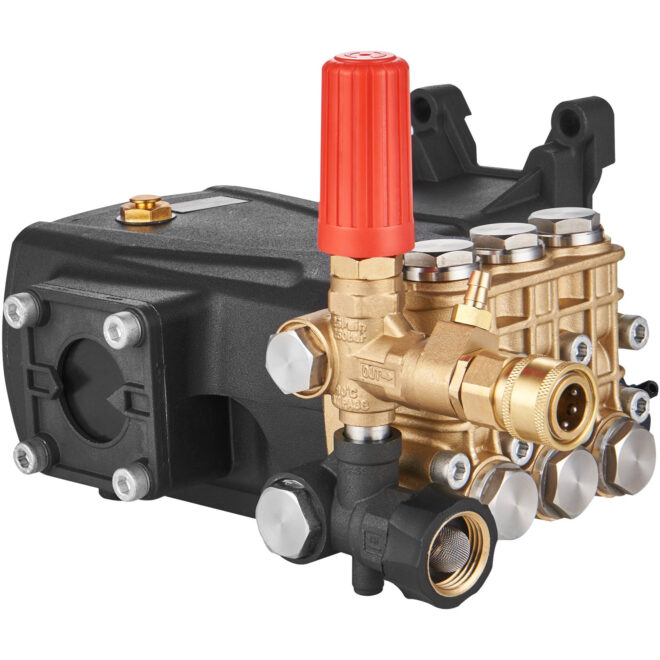 VEVOR Pressure Washer Pump, 1" Shaft Horizontal Triplex Plunger, 4400 PSI, 4 GPM Flow, Replacement Power Washer Pumps Kit, Parts Washer Pump, Compatible with Simpson MorFlex Models 40224, 40225, 40226