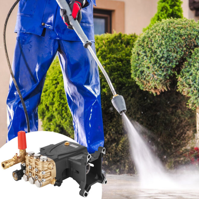 VEVOR Pressure Washer Pump, 1" Shaft Horizontal Triplex Plunger, 4400 PSI, 4 GPM Flow, Replacement Power Washer Pumps Kit, Parts Washer Pump, Compatible with Simpson MorFlex Models 40224, 40225, 40226 - Image 8