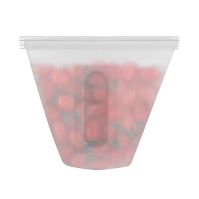 3Pcs Silicone Food Storage Bags Reusable Leakproof Food Container Set with 3 Seals Microwave Dishwasher Safe Environment Friendly 8.5Oz/17Oz/25.4Oz - Image 6