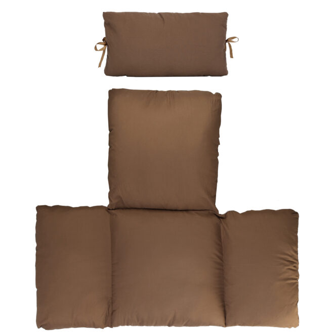 Egg Chair Cushion Hanging Basket Seat Cushion Thicken Soft Egg Swing Chair Pad Hanging Egg Chair Cushion with Headrest - Image 10