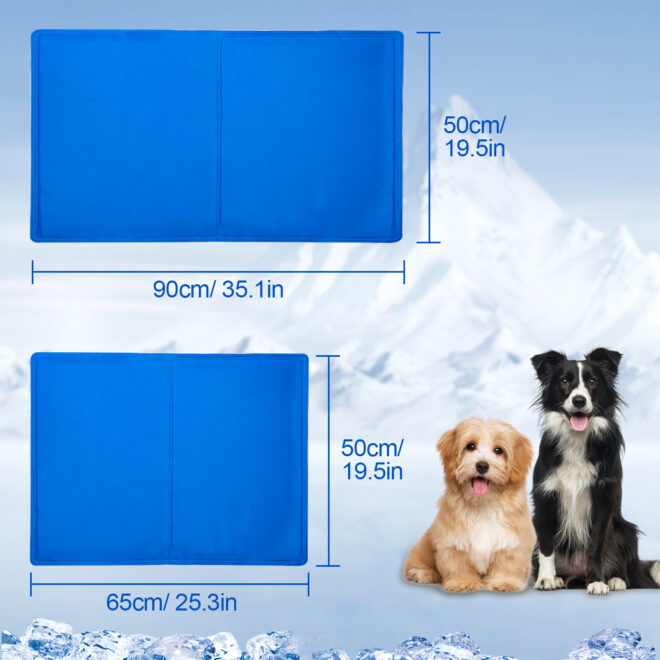 Dog Cooling Mat, Pet Cooling Mat for Dogs and Cats, Pressure Activated Dog Cooling Pad, No Water or Refrigeration Needed, Non-Toxic Gel - Image 11