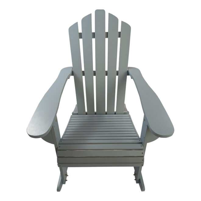 Reclining Wooden Outdoor Rocking Adirondack chair,walnut - Image 2