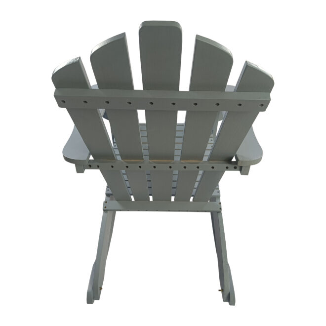Reclining Wooden Outdoor Rocking Adirondack chair,walnut - Image 7