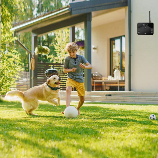 2 In 1 Wireless Electric Dog Fence Waterproof Pet Shock Boundary Containment System Electric Training Collar for Small Medium Large Dogs - Image 11