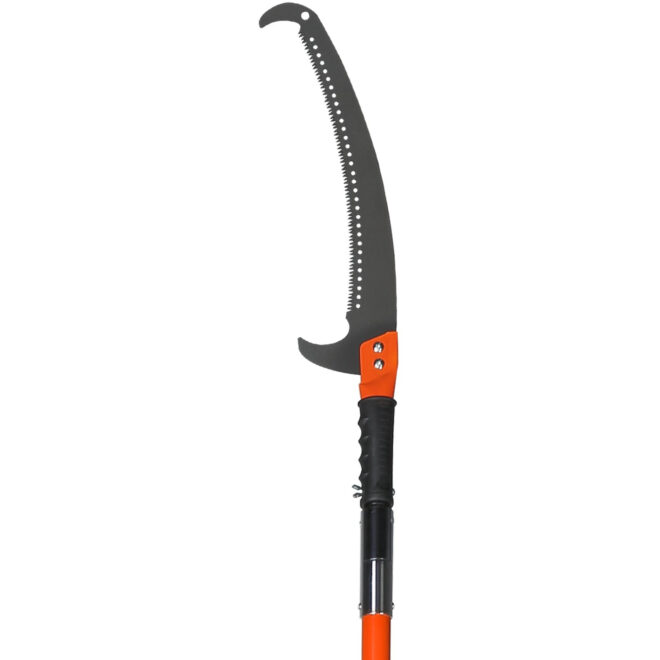 VEVOR Manual Pole Saw, 7.3-27 ft Extendable Tree Pruner, Sharp Steel Blade High Branches Trimming, Manual Branch Trimmer with Lightweight 8 Fiberglass Handles, for Pruning Palms and Shrubs - Image 7