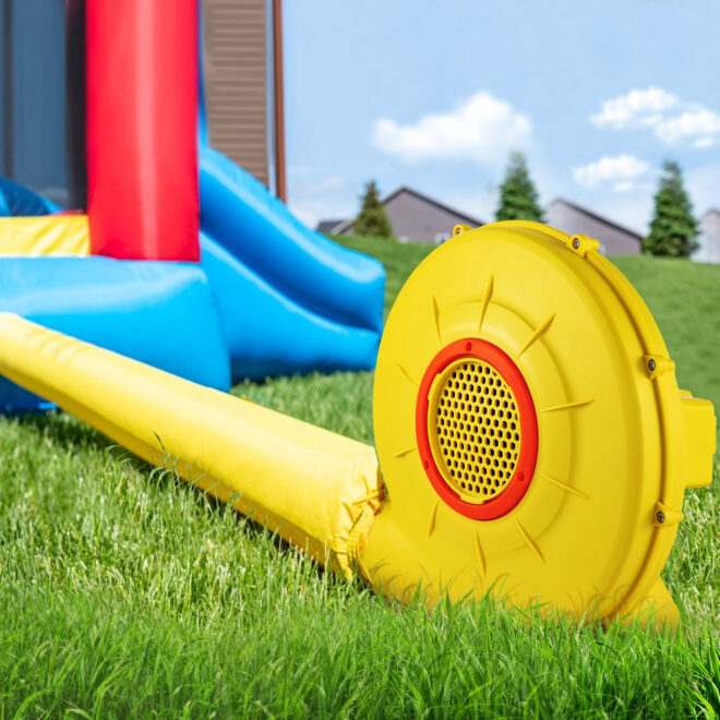 VEVOR Air Blower, 450W 0.6HP Inflatable Blower, Portable and Powerful Bounce House Blower, 1750Pa Commercial Air Blower Pump Fan, Used for Inflatable Bouncy Castle and Jump Slides, Yellow - Image 8