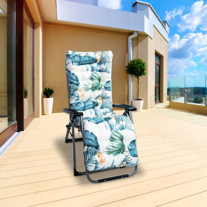 67x22in Chaise Lounger Cushion Recliner Rocking Chair Sofa Mat Deck Chair Cushion - Image 9
