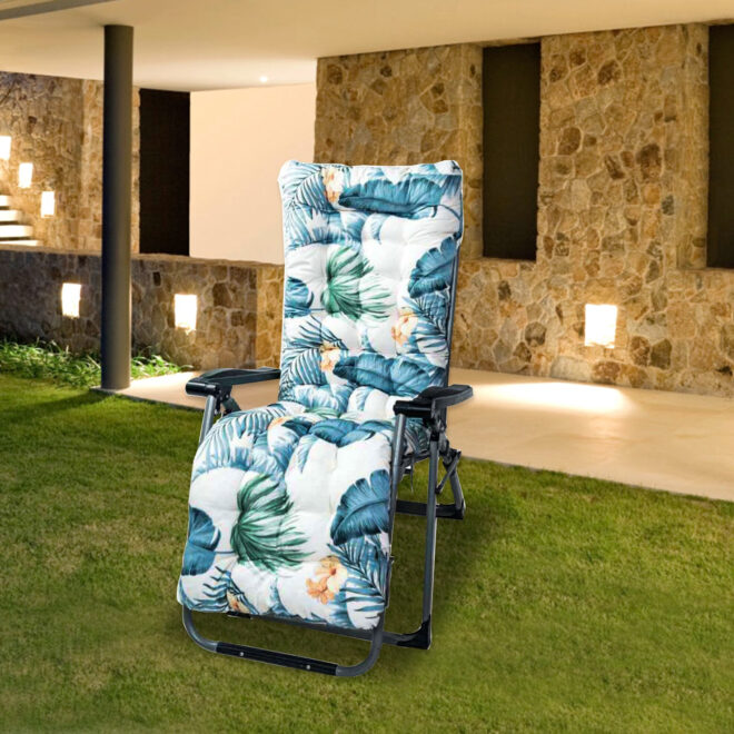67x22in Chaise Lounger Cushion Recliner Rocking Chair Sofa Mat Deck Chair Cushion - Image 10