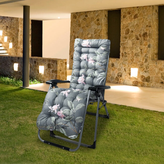 67x22in Chaise Lounger Cushion Recliner Rocking Chair Sofa Mat Deck Chair Cushion - Image 4
