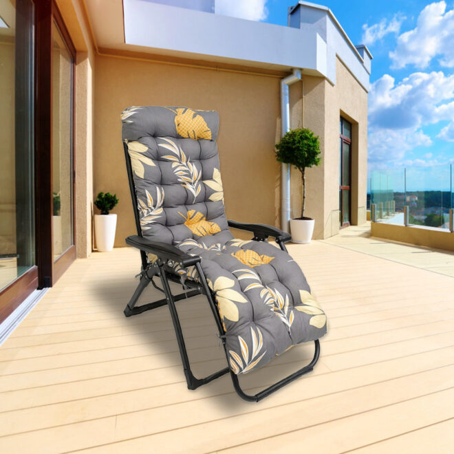 67x22in Chaise Lounger Cushion Recliner Rocking Chair Sofa Mat Deck Chair Cushion - Image 21