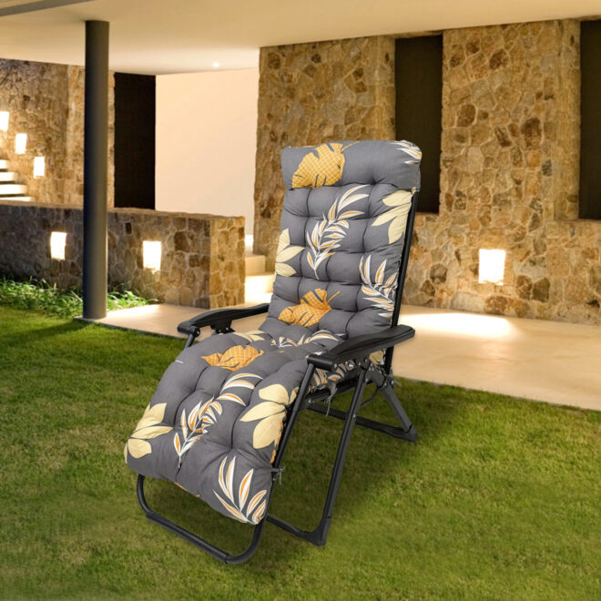 67x22in Chaise Lounger Cushion Recliner Rocking Chair Sofa Mat Deck Chair Cushion - Image 22