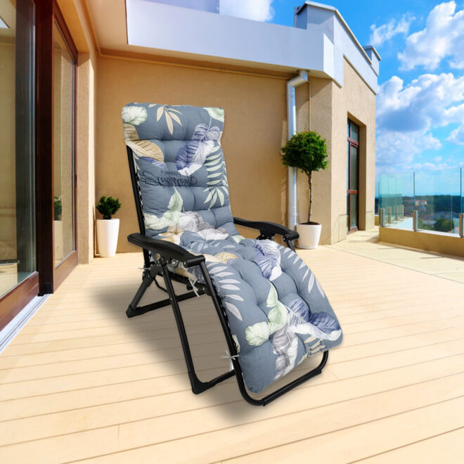 67x22in Chaise Lounger Cushion Recliner Rocking Chair Sofa Mat Deck Chair Cushion - Image 27
