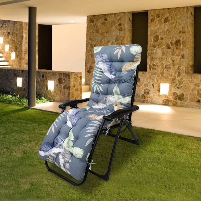 67x22in Chaise Lounger Cushion Recliner Rocking Chair Sofa Mat Deck Chair Cushion - Image 28