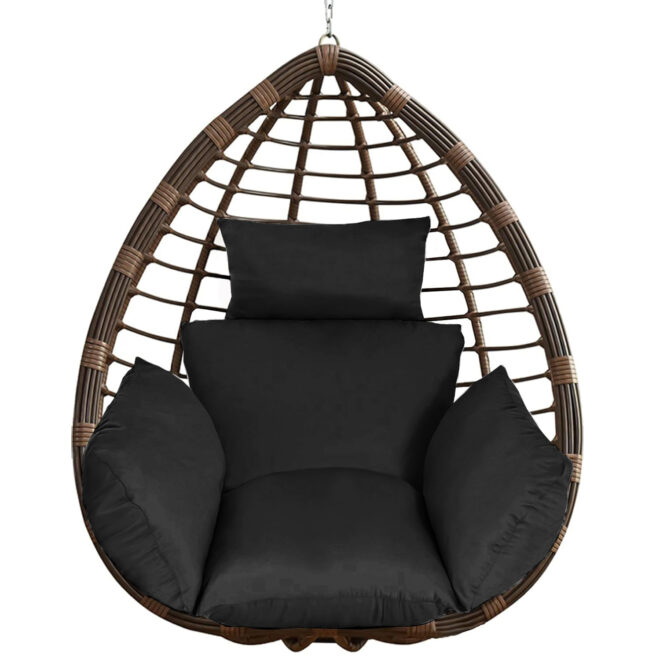 Egg Chair Cushion Hanging Basket Seat Cushion Thicken Soft Egg Swing Chair Pad Hanging Egg Chair Cushion with Headrest - Image 21