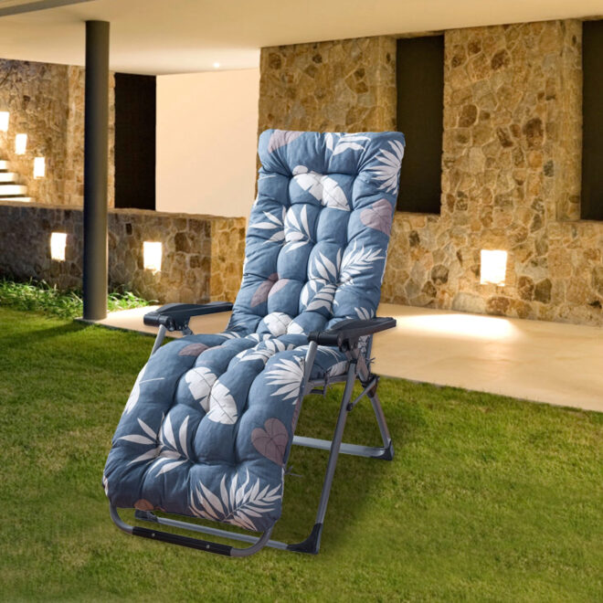 67x22in Chaise Lounger Cushion Recliner Rocking Chair Sofa Mat Deck Chair Cushion - Image 16