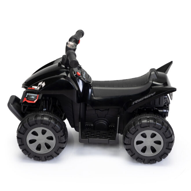 Kids Ride-on ATV, 6V Battery Powered Electric Quad Car with Music, LED Lights and Spray Device, 4 Wheeled Ride-on Toy for Toddlers Age 3-5, Black - Image 6