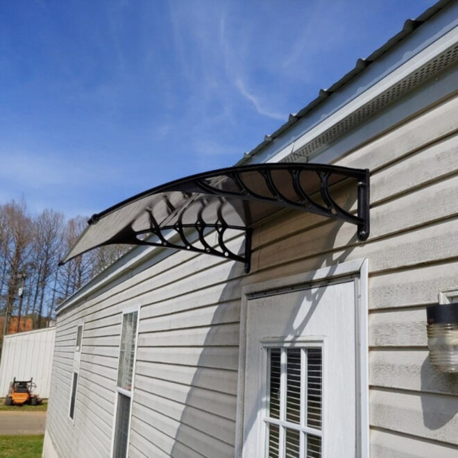 40"x40" Back Door Canopy Polycarbonate Window Door Awning Outdoor Patio Shelter - Image 8