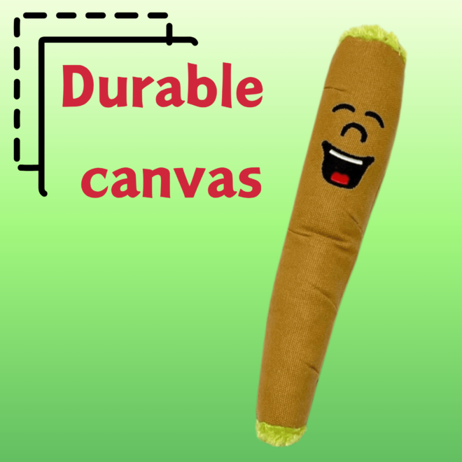 My Name is B, Cute Stuffed Parody Blunt Dog Toy, Funny Squeaky Weed Toy, Cool Plush Novelty 420 Gift for Pets & Their Owners, Sized for Puppies & Small, Medium & Large Breeds, For Fetch & a Photo Prop - Image 5