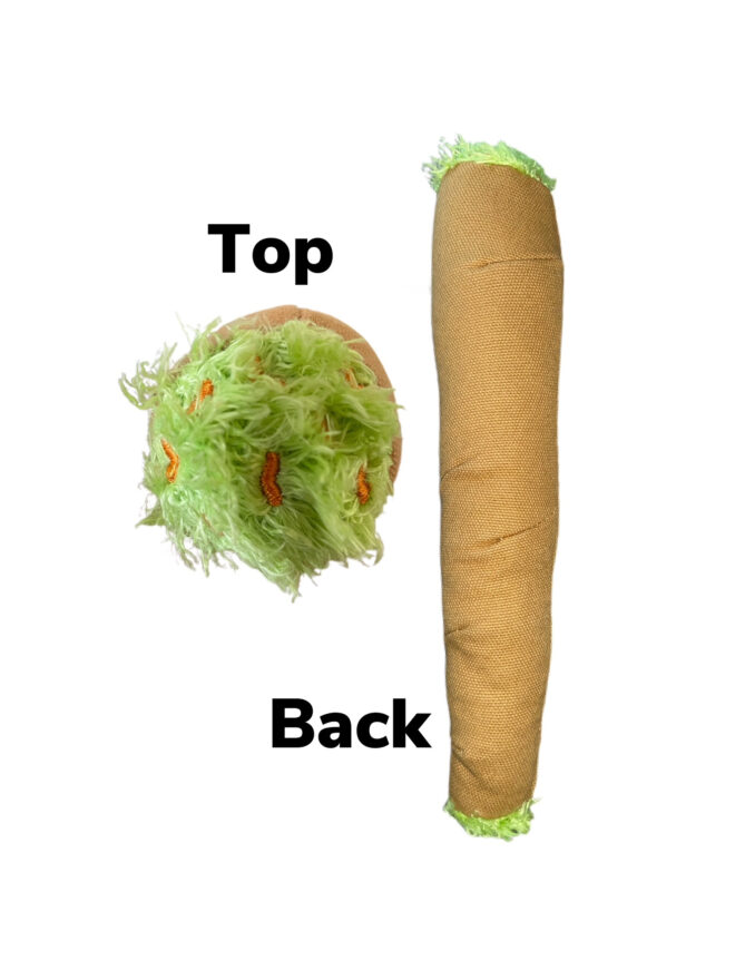 My Name is B, Cute Stuffed Parody Blunt Dog Toy, Funny Squeaky Weed Toy, Cool Plush Novelty 420 Gift for Pets & Their Owners, Sized for Puppies & Small, Medium & Large Breeds, For Fetch & a Photo Prop - Image 8
