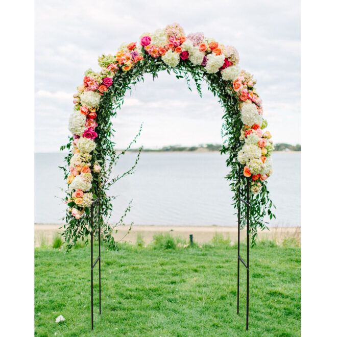 78"H x 45"W Metal Garden Arch Trellis; Adjustable Arbor Trellis for Garden Climbing Plants Support or Wedding Decor - Image 3