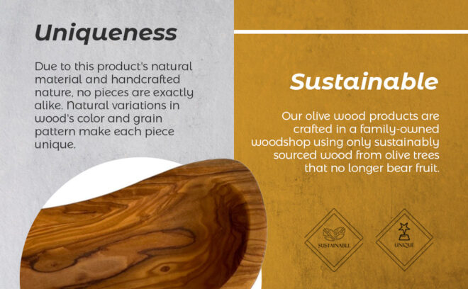 Mediterranean Olive Wood Multi-Purpose Bowl - Image 6