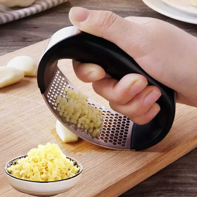 Stainless Steel Garlic Press - Image 10