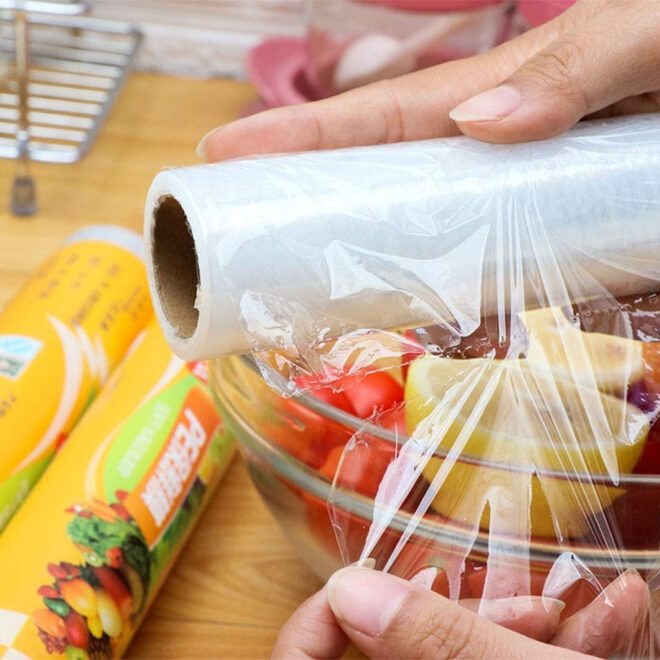 6 Rolls of Food Service Film 12" x 2000' with Cutter Box. PVC Food Wrap Film. Food Service Grade Film for Bakery, Deli, Restaurant, Kitchen. Commercial Grade Film Wrap. Cutter Dispenser - Image 7