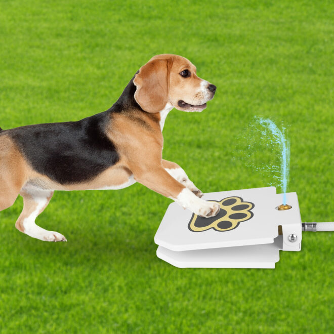 Dog Water Fountain Outdoor Dog Pet Water Dispenser Step-on Activated Sprinkler - Image 8