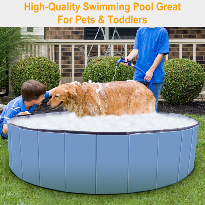 Foldable Pet Swimming Pool PVC Kiddie Baby Dog Swim Pool Bathing Tub Playmat Kids Pools - Image 12