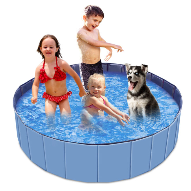 Foldable Pet Swimming Pool PVC Kiddie Baby Dog Swim Pool Bathing Tub Playmat Kids Pools - Image 21
