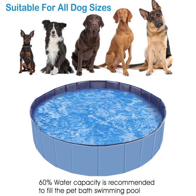 Foldable Pet Swimming Pool PVC Kiddie Baby Dog Swim Pool Bathing Tub Playmat Kids Pools - Image 19