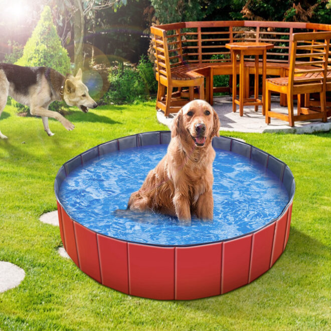 Foldable Pet Swimming Pool PVC Kiddie Baby Dog Swim Pool Bathing Tub Playmat Kids Pools - Image 5