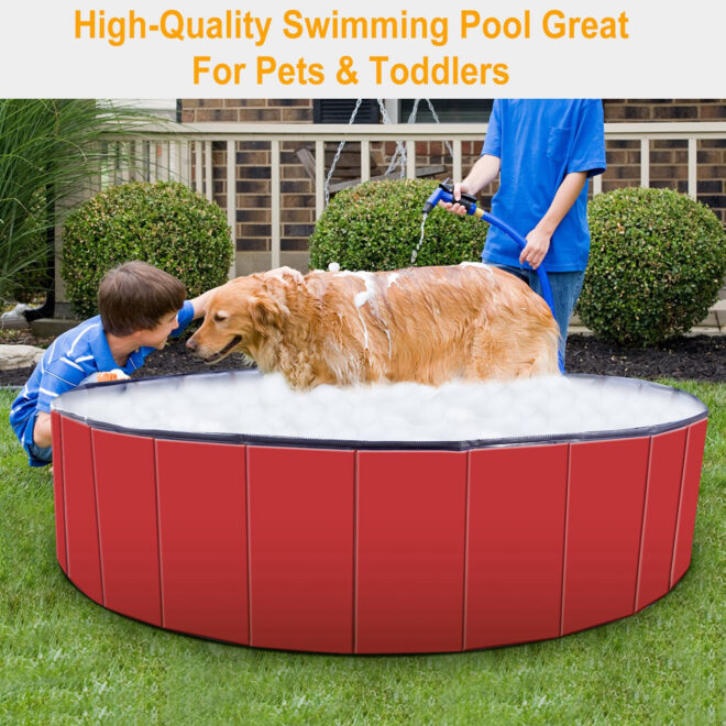 Foldable Pet Swimming Pool PVC Kiddie Baby Dog Swim Pool Bathing Tub Playmat Kids Pools - Image 6