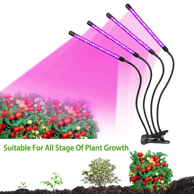 Grow Lights for Indoor Plants, iMounTEK 80W 80 LEDs Plant Lights with Red Blue Full Spectrum 10 Dimmable Level - Image 14