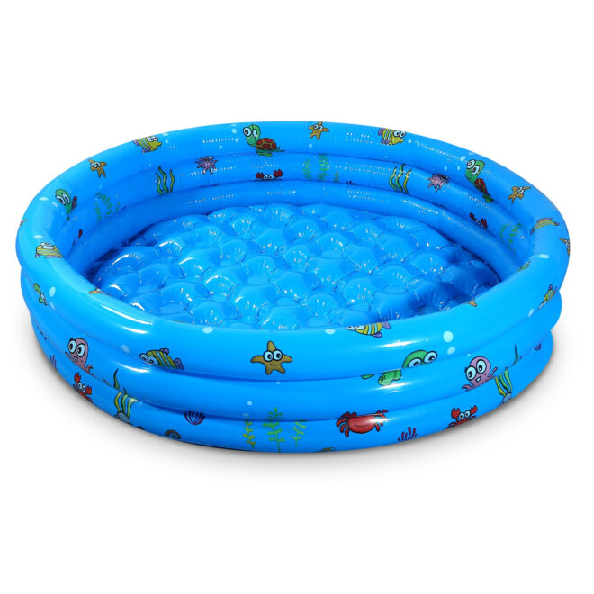 51x13In Inflatable Swimming Pool Blow Up Family Pool For 3 Kids Foldable Swim Ball Pool - Image 10