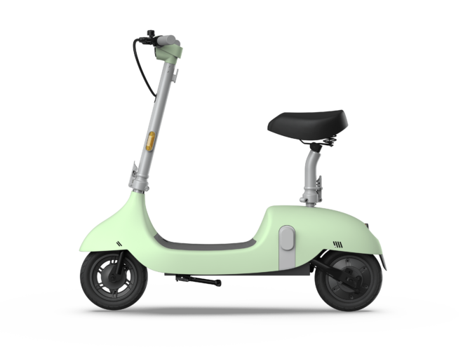 Electric Scooter with Foldable Seat w/35 Miles Operating Range & 15.5mph Max Speed - Green - Image 2