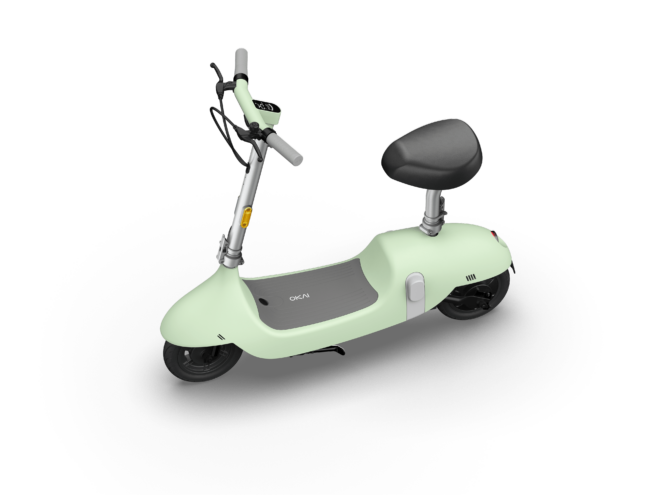 Electric Scooter with Foldable Seat w/35 Miles Operating Range & 15.5mph Max Speed - Green - Image 3