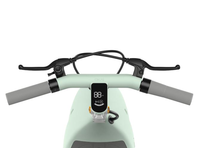 Electric Scooter with Foldable Seat w/35 Miles Operating Range & 15.5mph Max Speed - Green - Image 5