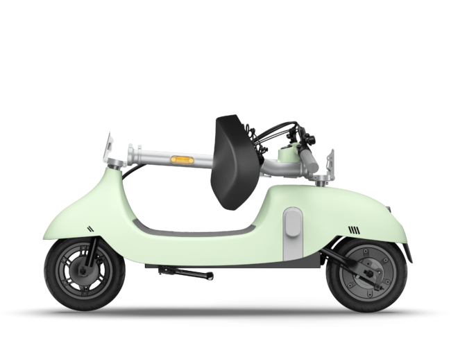 Electric Scooter with Foldable Seat w/35 Miles Operating Range & 15.5mph Max Speed - Green - Image 6