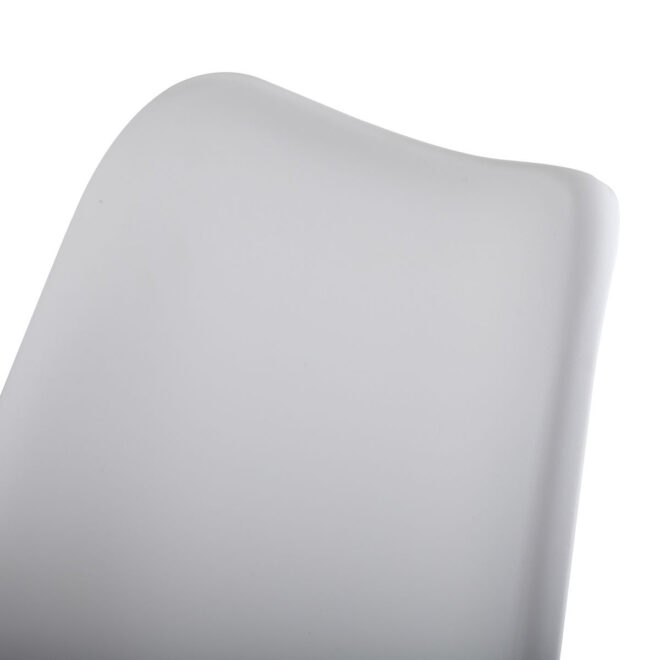 Swivel Tulip Side Chair for Kitchen and Dining Room Bar with Cushioned Seat and Curved Backrest, XH - Image 11