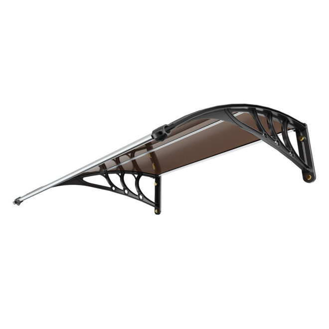 VEVOR Window Door Awning Canopy 40" x 40", UPF 50+ Polycarbonate Entry Door Outdoor Window Awning Exterior, Front Door Overhang Awning for Sun Shutter, UV, Rain, Snow Protection, Hollow Sheet - Image 9