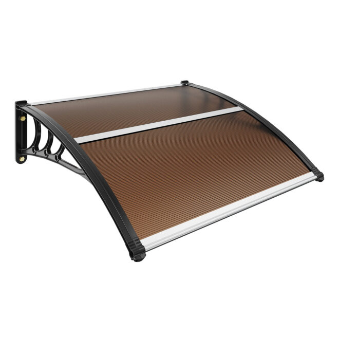 VEVOR Window Door Awning Canopy 40" x 40", UPF 50+ Polycarbonate Entry Door Outdoor Window Awning Exterior, Front Door Overhang Awning for Sun Shutter, UV, Rain, Snow Protection, Hollow Sheet - Image 10