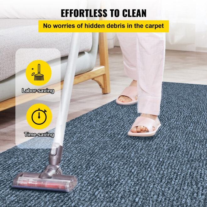 VEVOR Gray Marine Carpet 6 ft x 18 ft Boat Carpet Rugs Indoor Outdoor Rugs for Patio Deck Anti-Slide TPR Water-Proof Back Cut Outdoor Marine Carpeting Easy Clean Outdoor Carpet Roll - Image 6